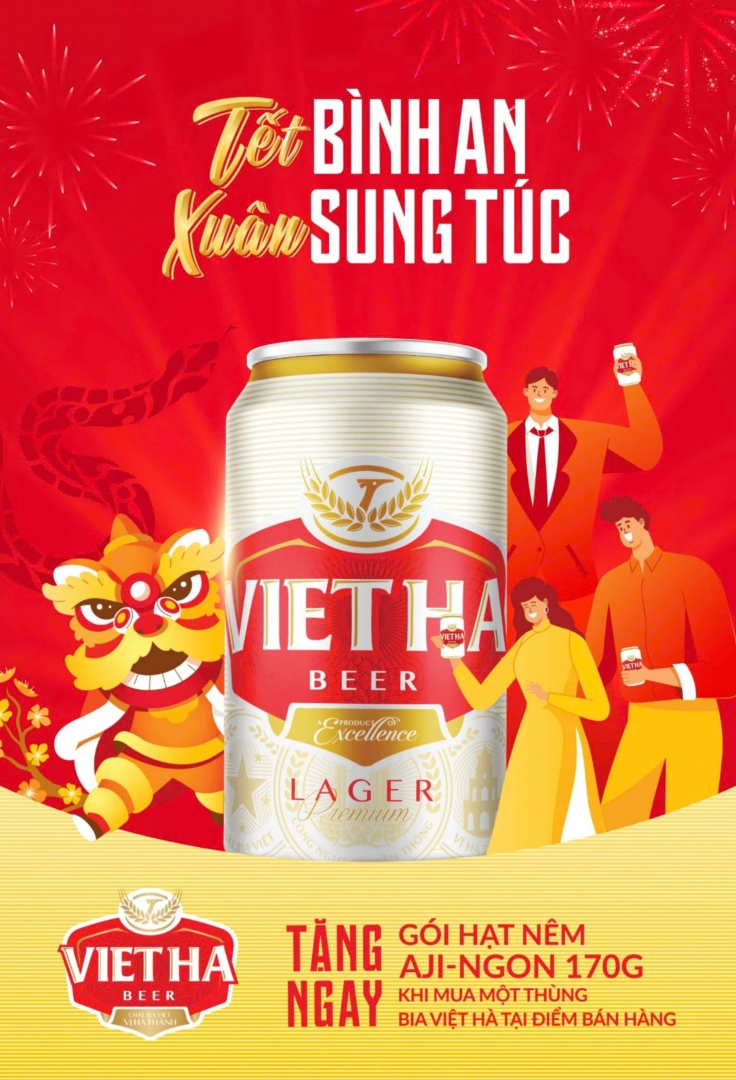 CHÀO XUÂN SUNG TÚC - TẾT BÌNH AN CÙNG BIA VIỆT HÀ - Công ty Bia Việt Hà