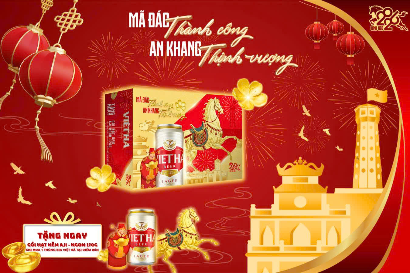 CHÀO XUÂN BÍNH NGỌ – MÃ ĐÁO THÀNH CÔNG CÙNG BIA VIỆT HÀ - Công ty Bia Việt Hà