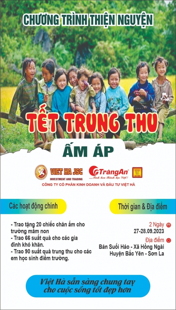 CHƯƠNG TRÌNH TỪ THIỆN: \\\\\\\\\\\\\\\'TẾT TRUNG THU ẤM ÁP\\\\\\\\\\\\\\\' - Công ty Bia Việt Hà